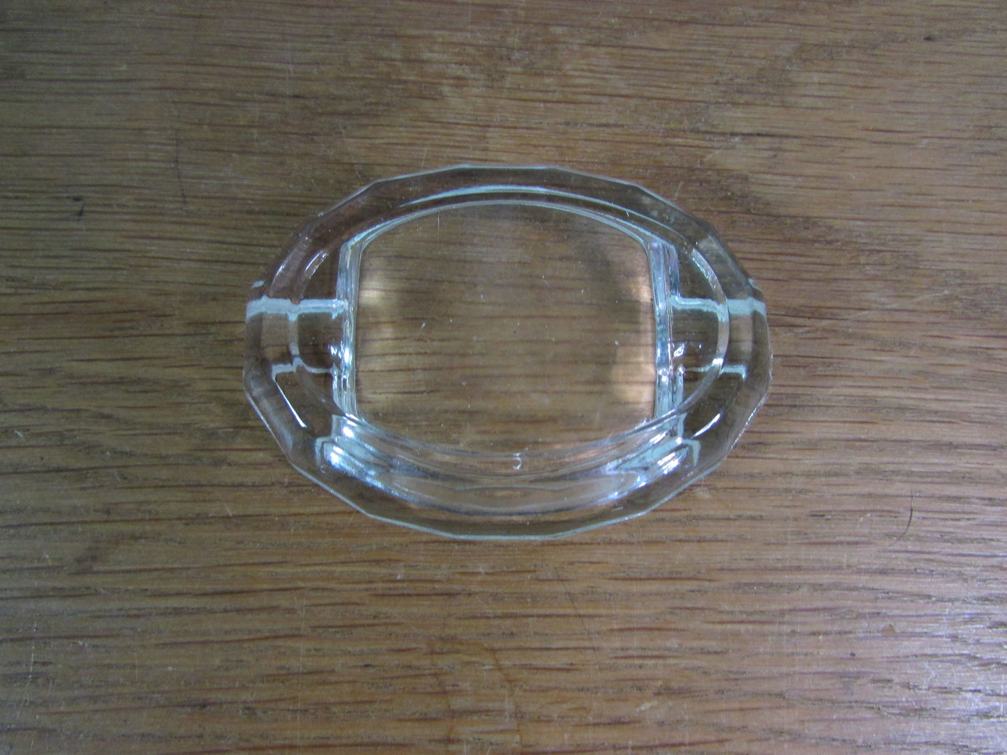 Set of four mid century Bohemia Czechoslovakia mini glass ashtrays
