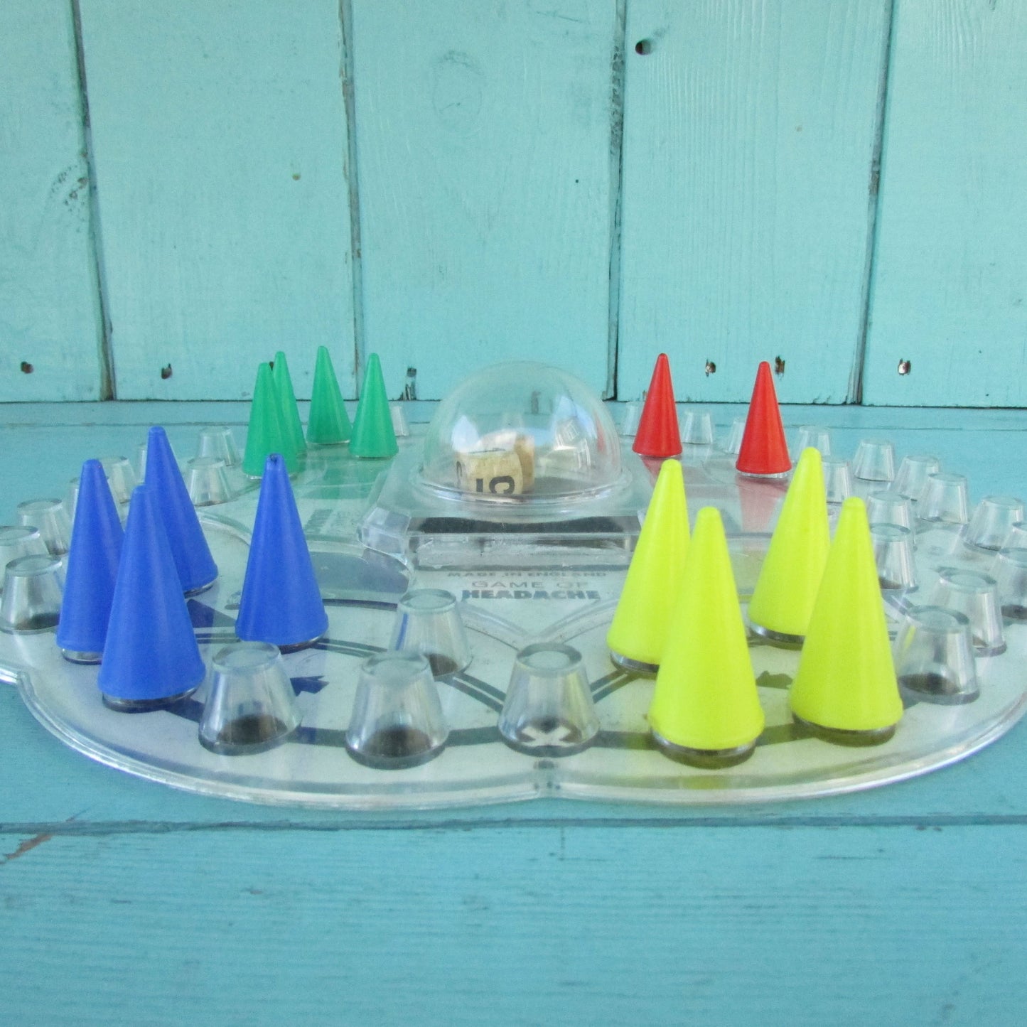 1968 PPP Game of Headache board game with Pop-o-Matic dice shaker