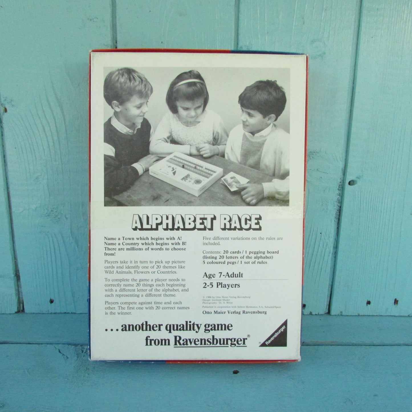 1986 Ravensburger/Fisher-Price Alphabet Race word game