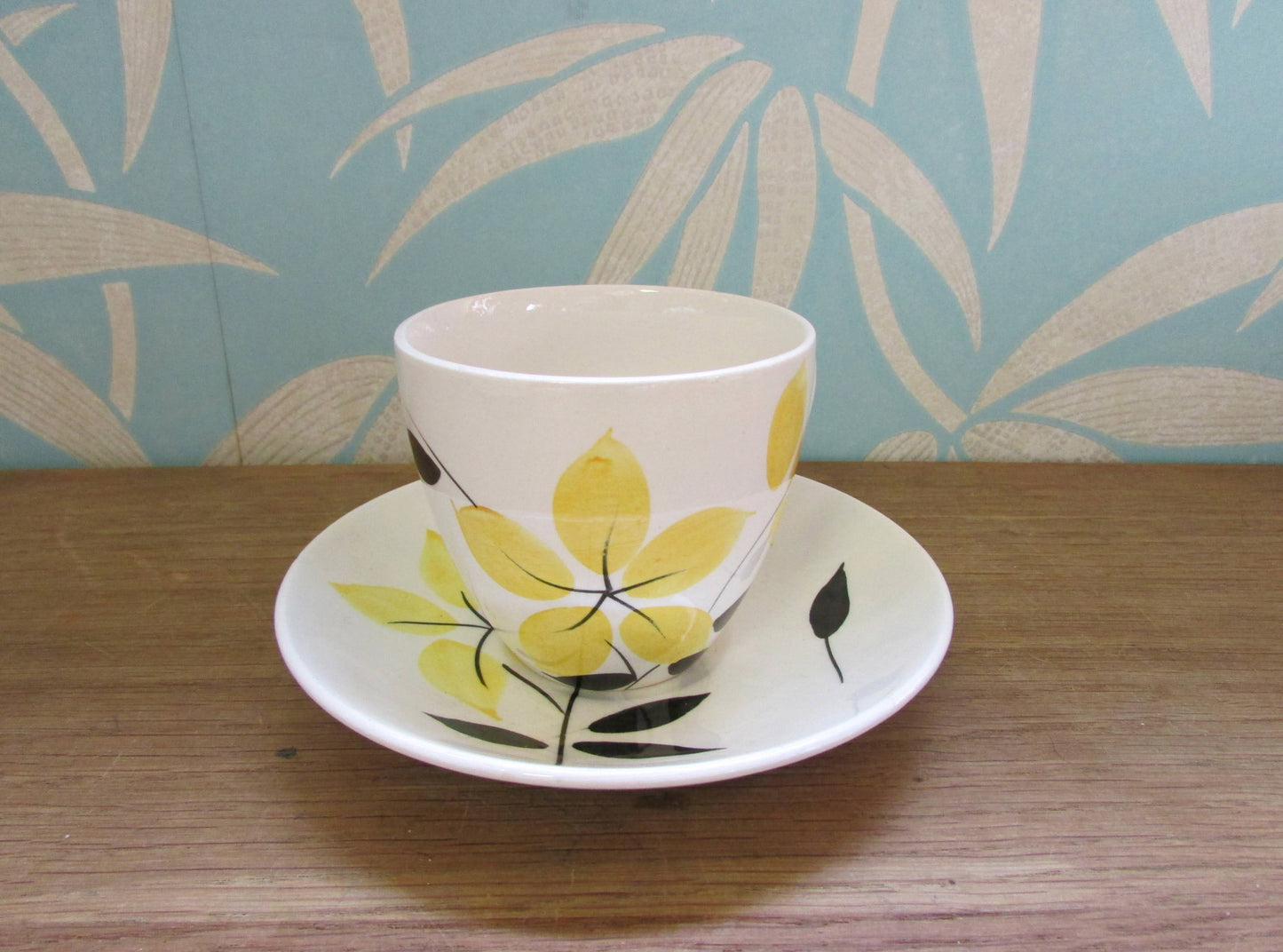 Rare vintage Royal Tudorware Barker Bros yellow flower motif teaset