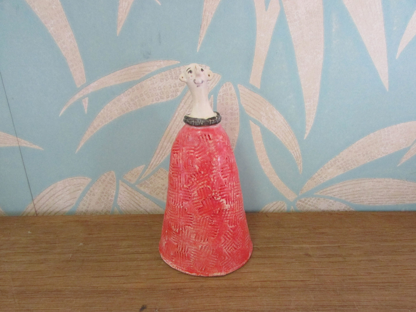 Two collectable ceramic art doll mini sculptures