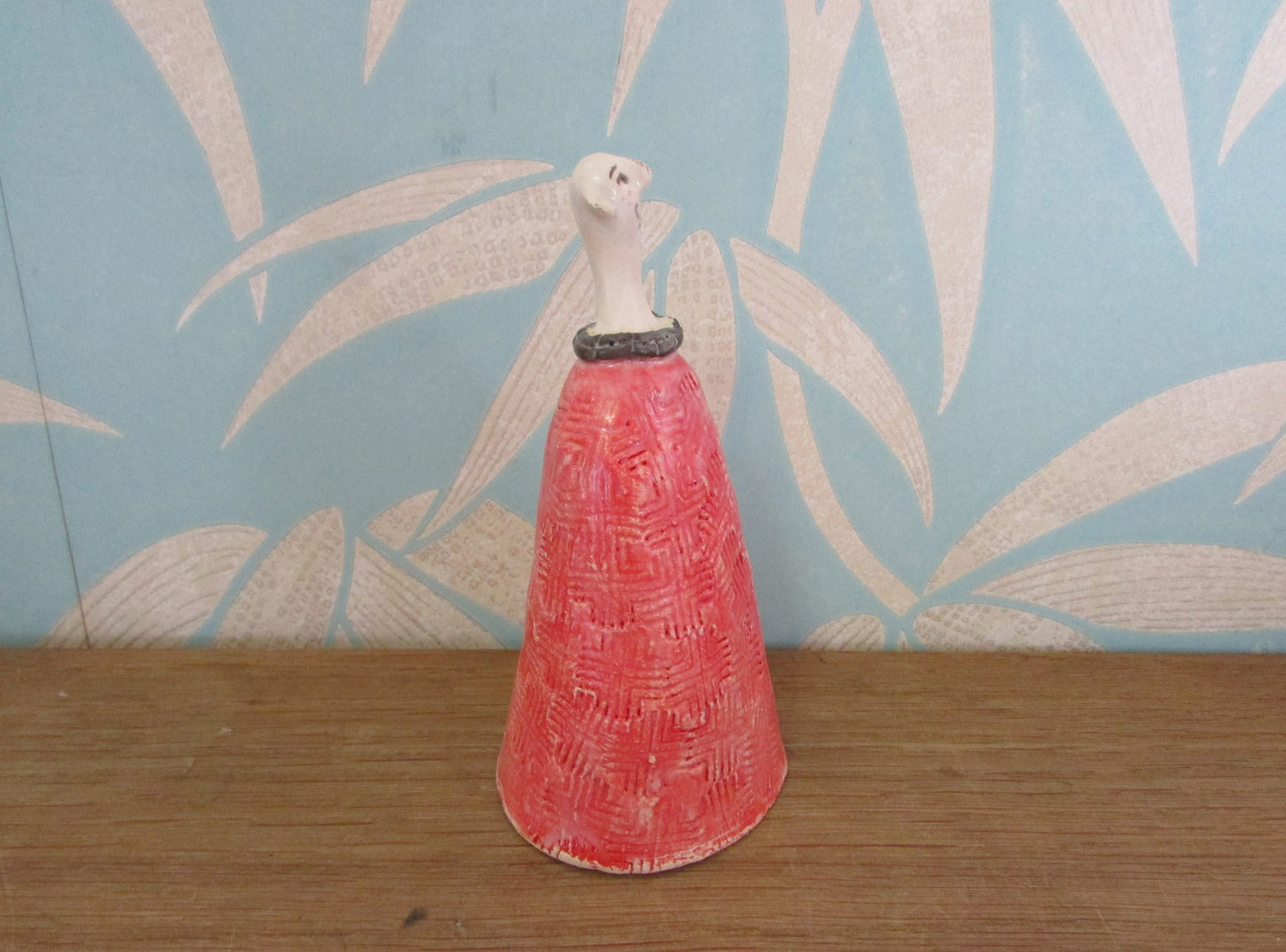 Two collectable ceramic art doll mini sculptures