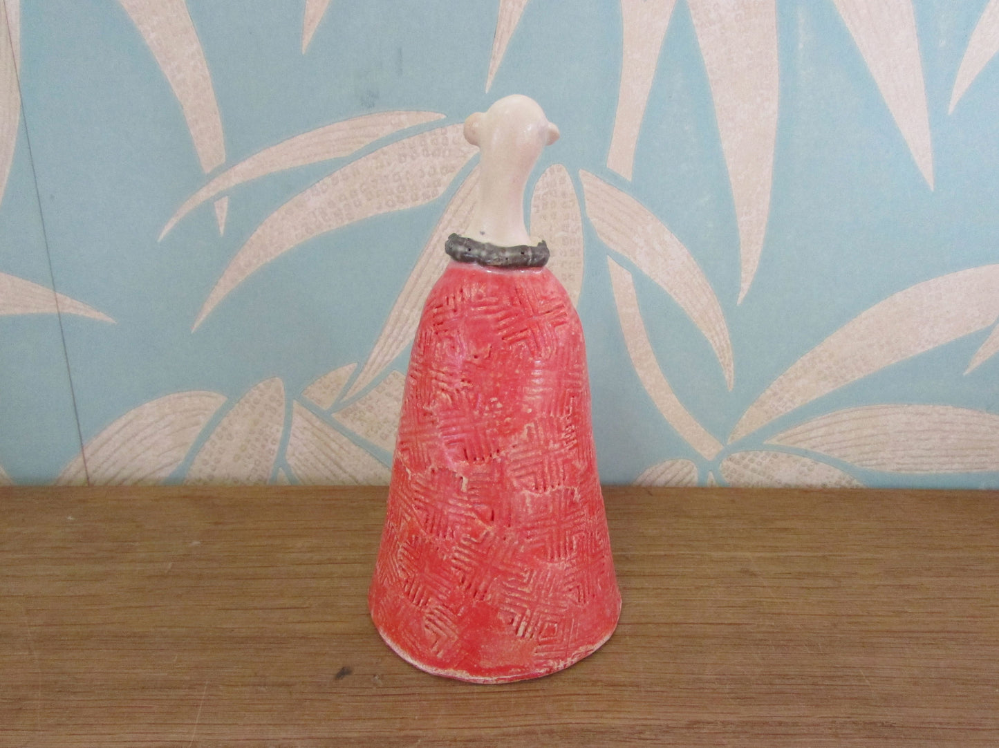 Two collectable ceramic art doll mini sculptures