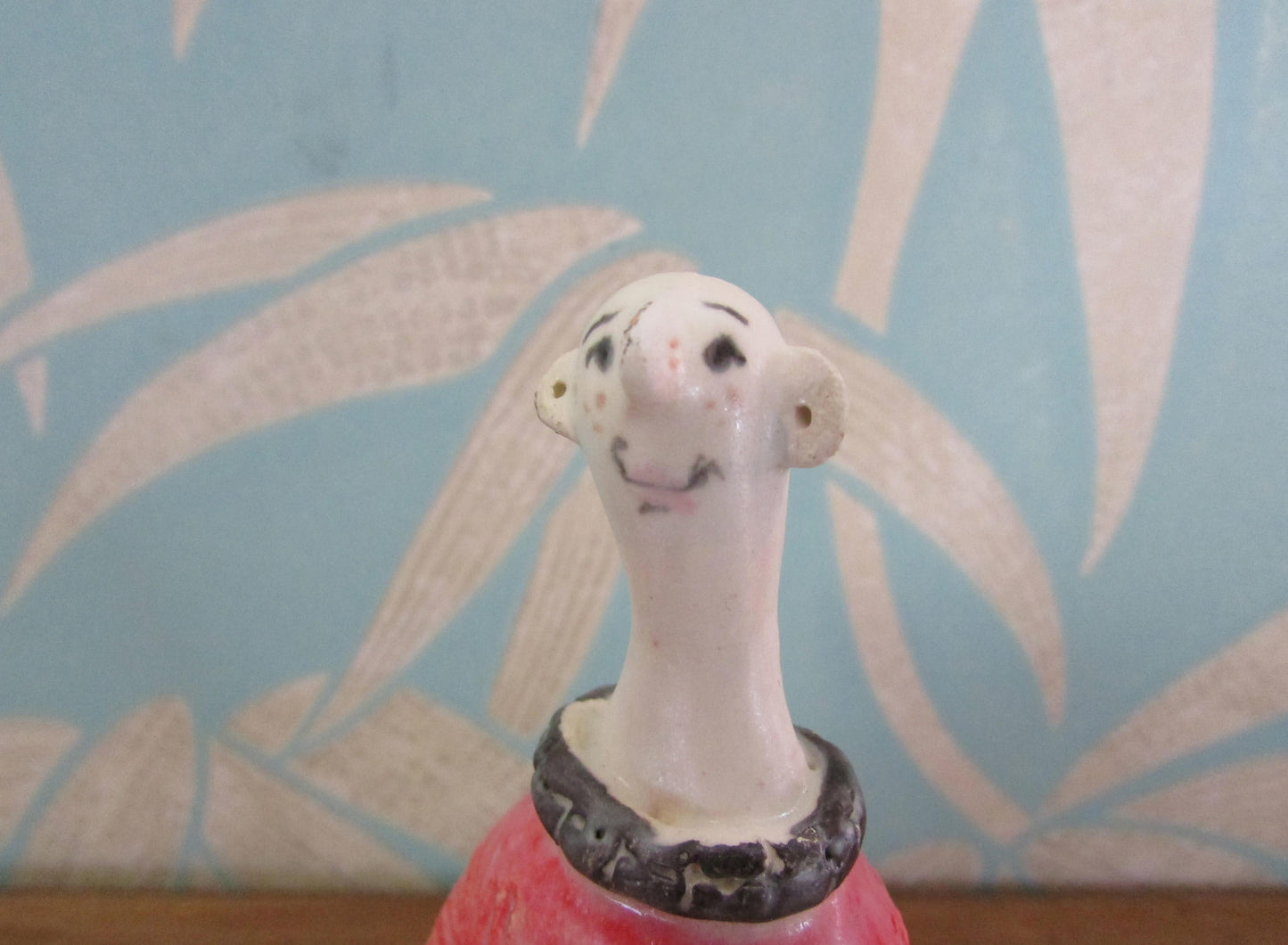 Two collectable ceramic art doll mini sculptures