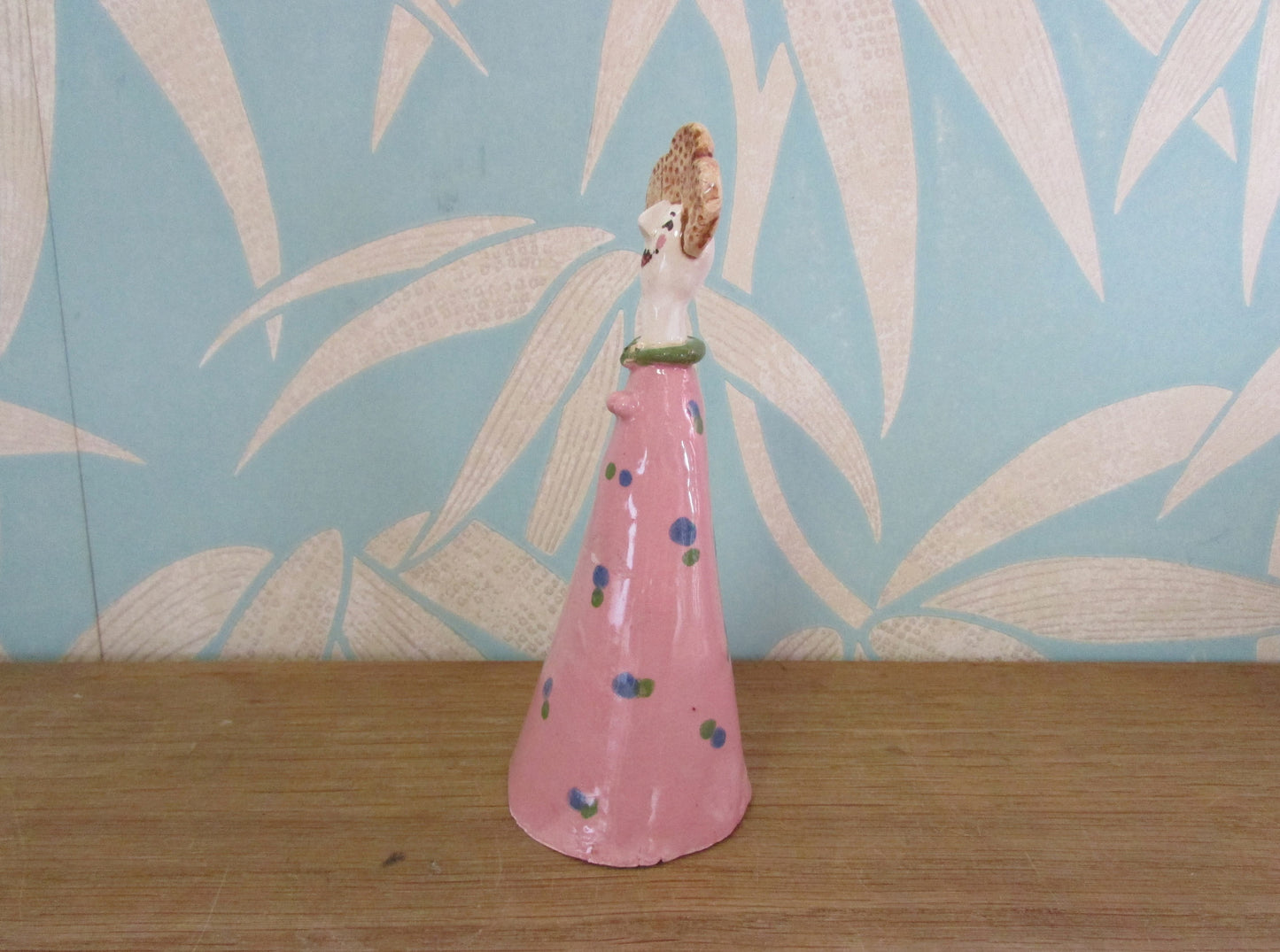 Two collectable ceramic art doll mini sculptures