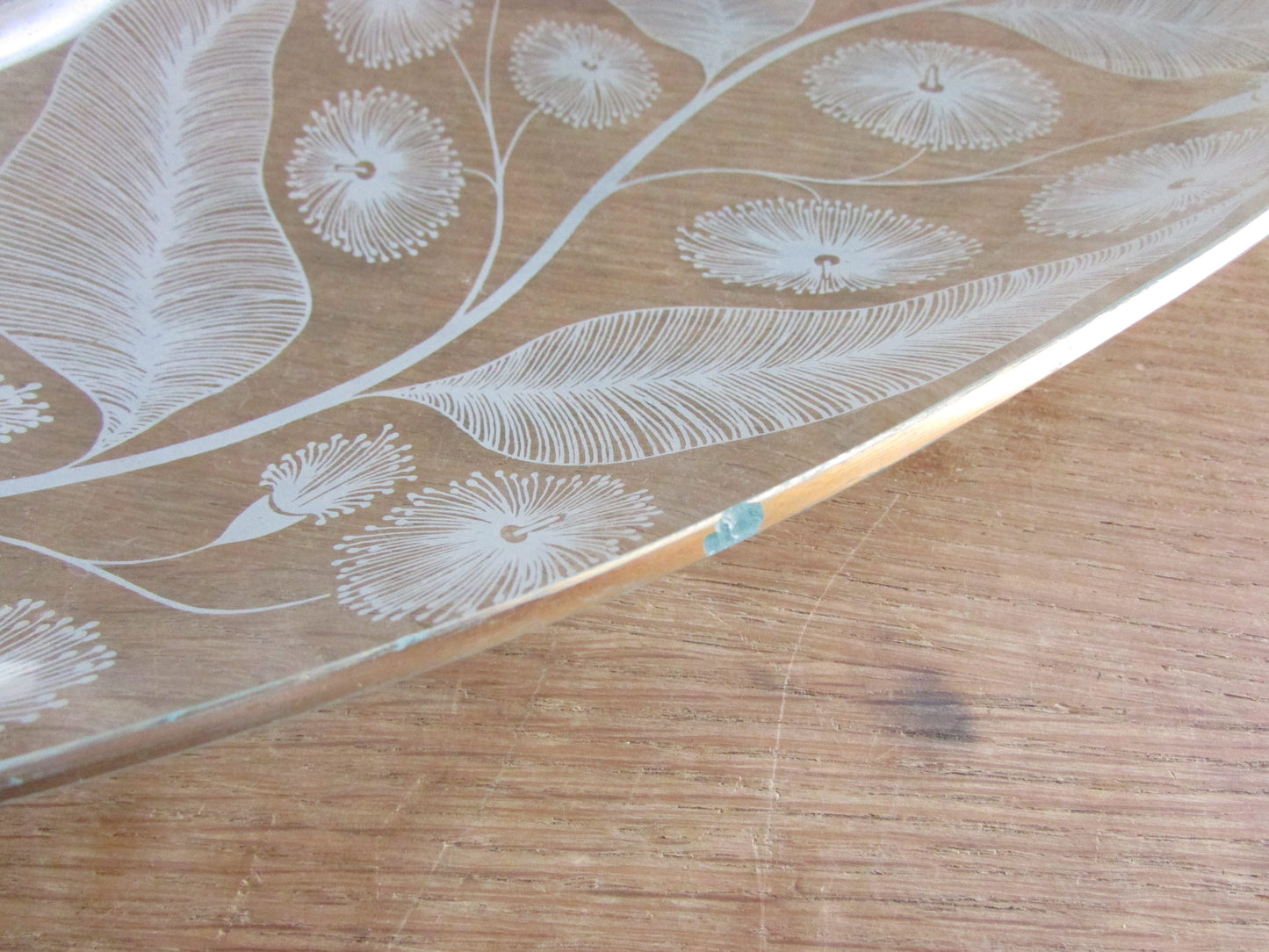 Pair of late 1950s Michael Harris for Chance Glass 'Calypto' longboat dishes