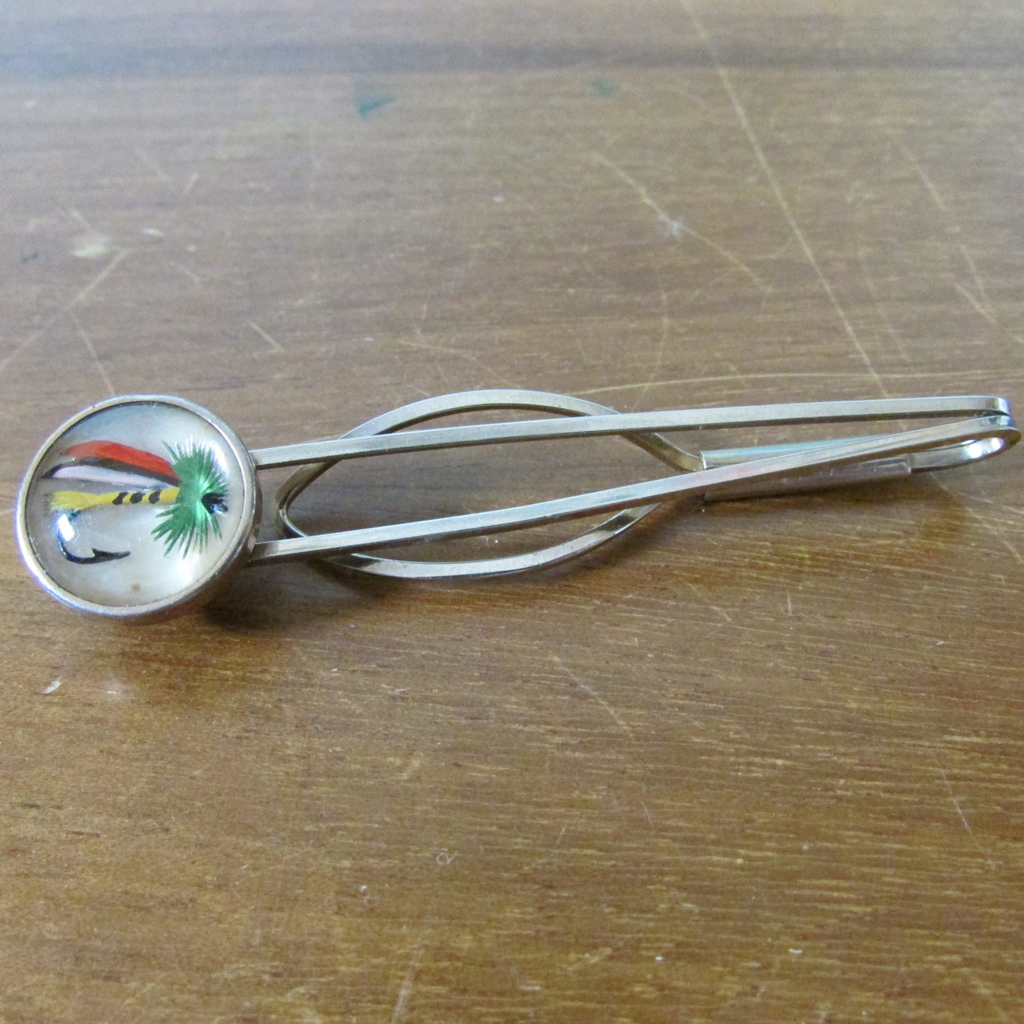 1960s Stratton Temptation 'fly hook' sliding tie clip/bar