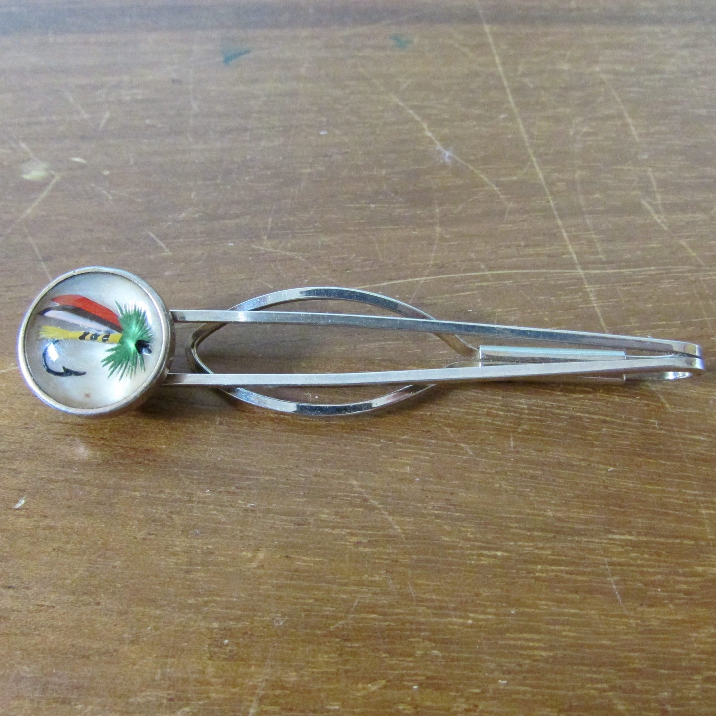 1960s Stratton Temptation 'fly hook' sliding tie clip/bar