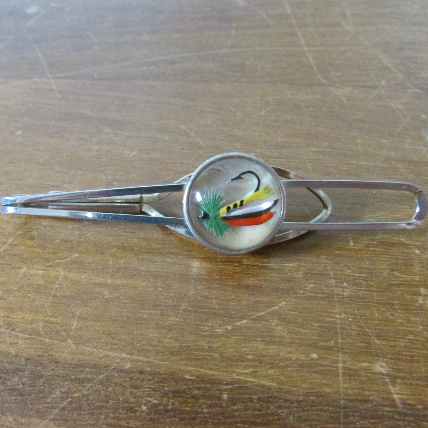 1960s Stratton Temptation 'fly hook' sliding tie clip/bar