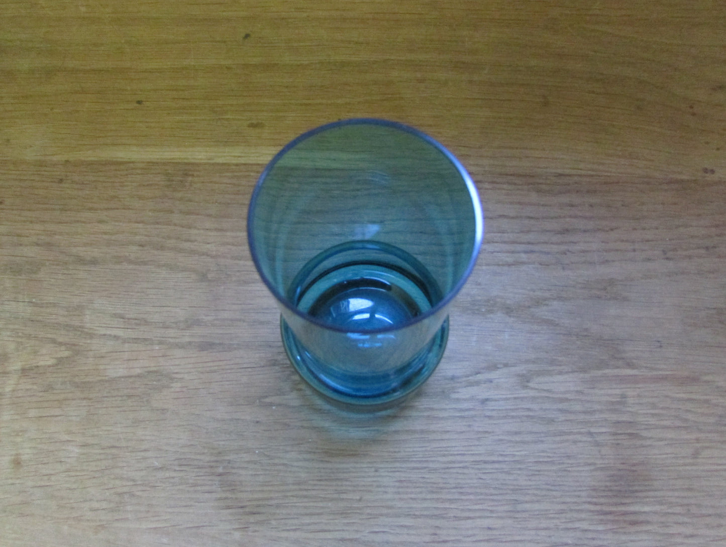 Mid-century 7-piece aqua/peacock blue glass water jug set