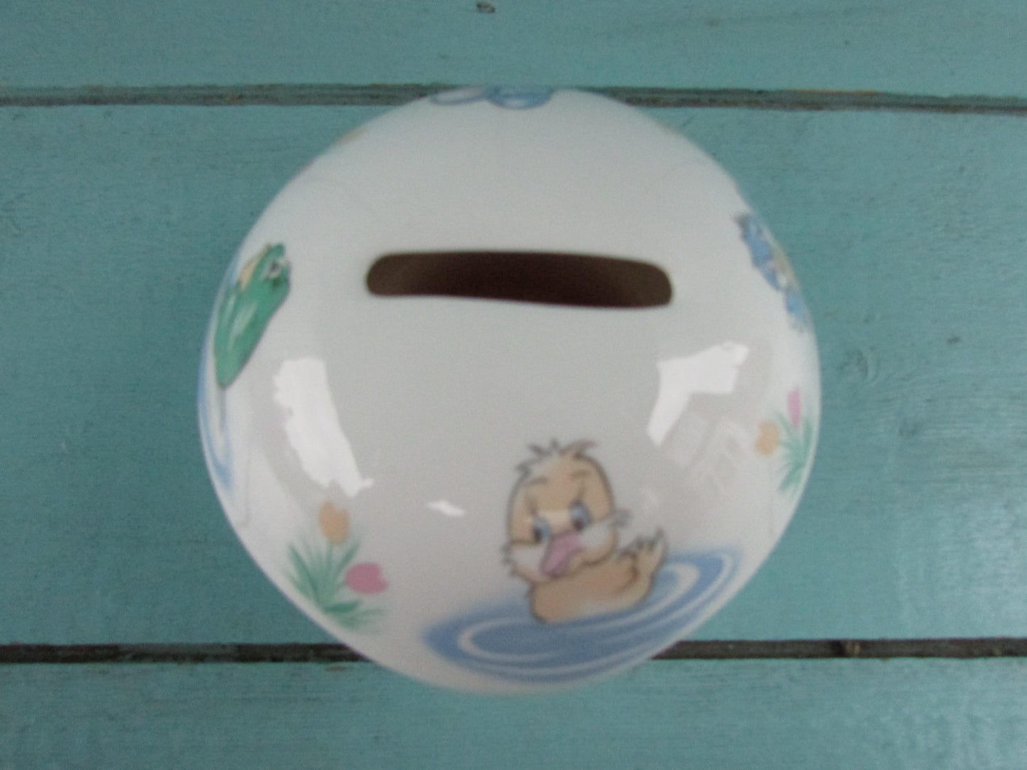 Vintage Matchmaker English fine bone china nursery-theme mushroom/toadstool money box