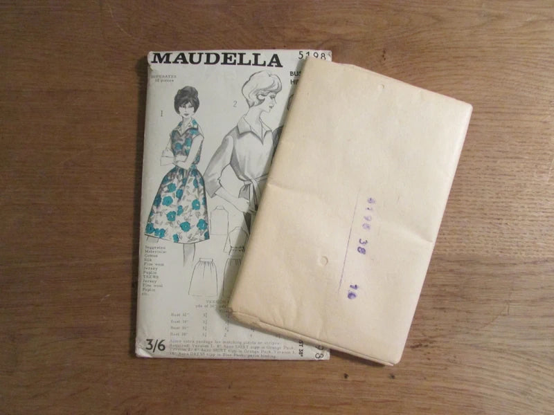 Uncut 1960s Maudella 5198 sewing pattern for separates, size 14 approx (complete)