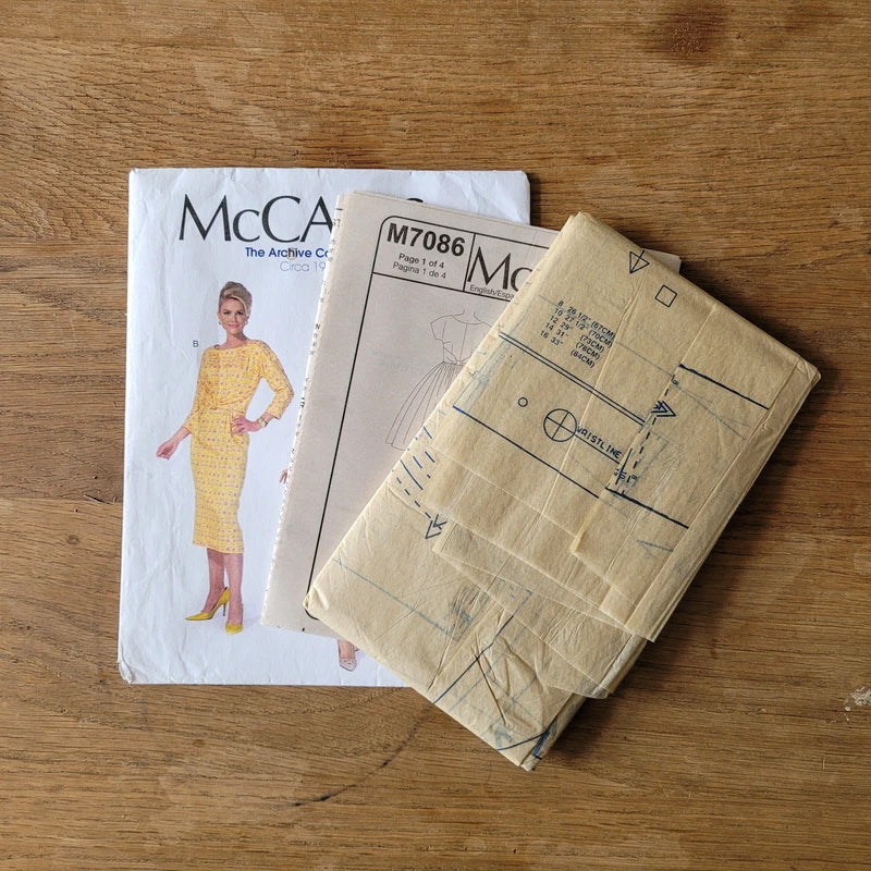 Uncut 2015 McCall's The Archive Collection Circa 1963 M7086 sewing pattern for misses'/women#s dresses, 8-16 (complete)