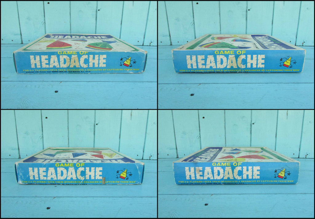 1968 PPP Game of Headache board game with Pop-o-Matic dice shaker
