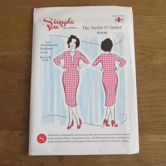 Uncut Simple Sew #009 sewing pattern for the 'Jackie O' jacket, sizes 8-18 (complete)
