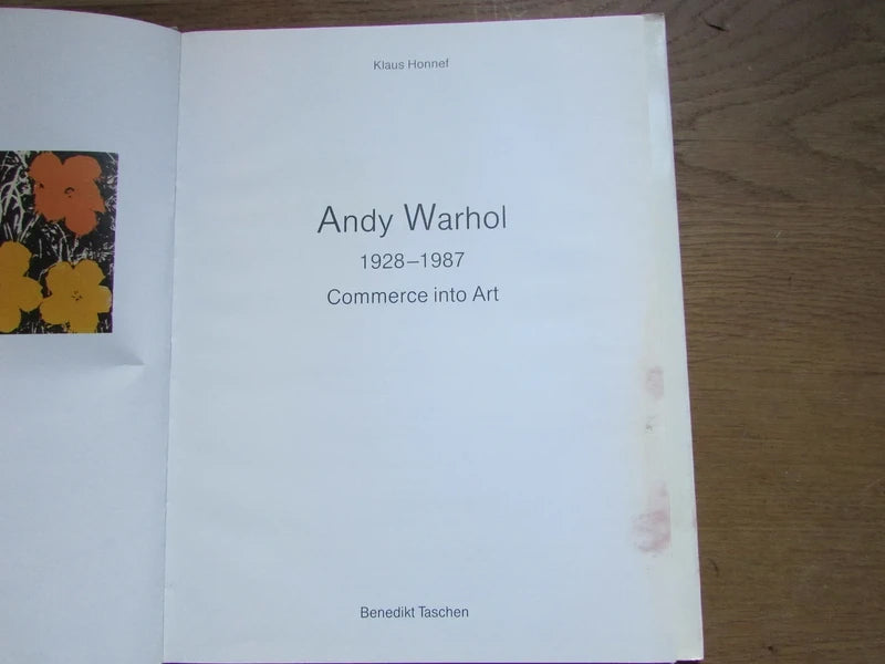 Andy Warhol 1928-1987 Commerce into Art, by Klaus Honnef (Hardback, 1990)