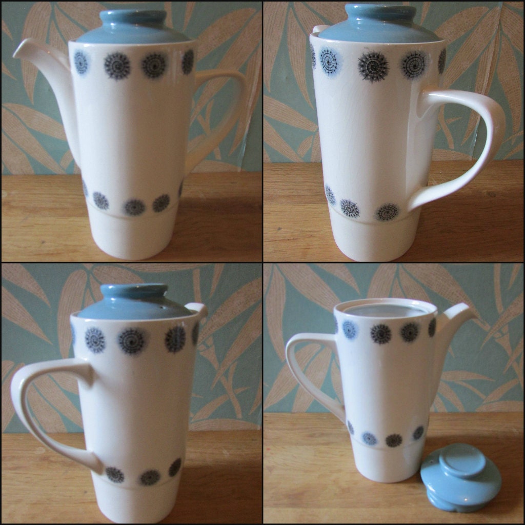 Vintage Hostess tableware by British Anchor 'Celeste' coffee set