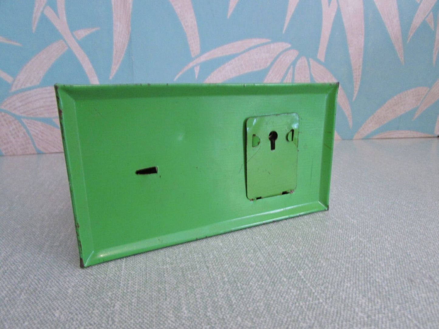 Cute 1950s tin mechanical coin bank/money box, made in Hungary
