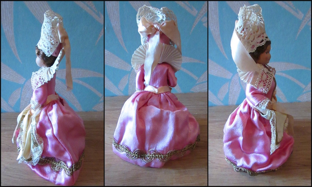 1940s/50s French Breton celluloid souvenir/folk doll