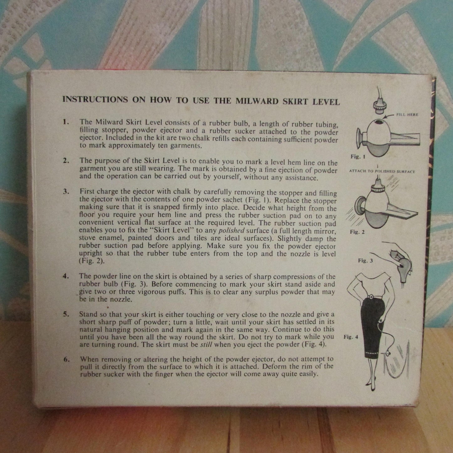 1960s Milwards Skirt Level tailoring aid