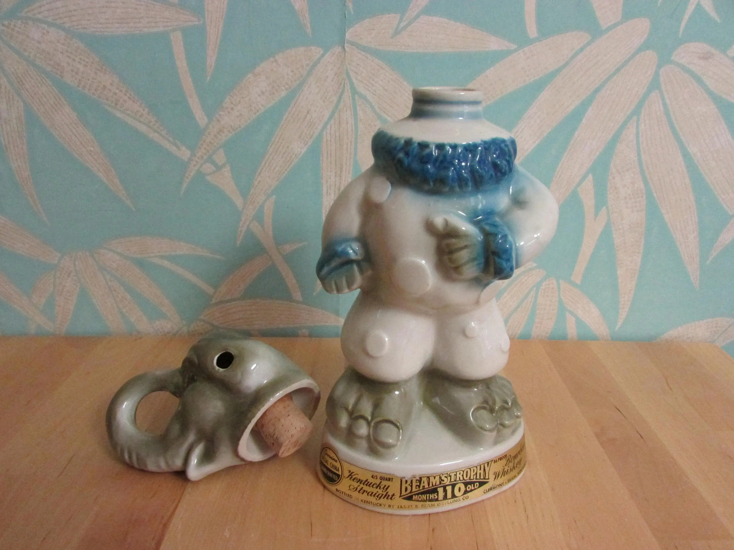 1968 Jim Bean Elephant Beamstrophy whisky decanter