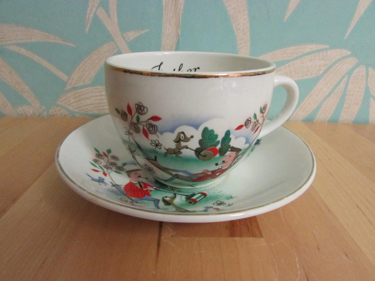 1960s Ridgway Potteries "Father" teacup & saucer