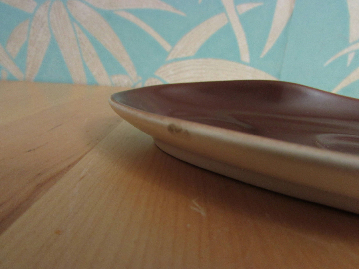 1950s Carlton Ware brown & cream "Windswept" cruet set