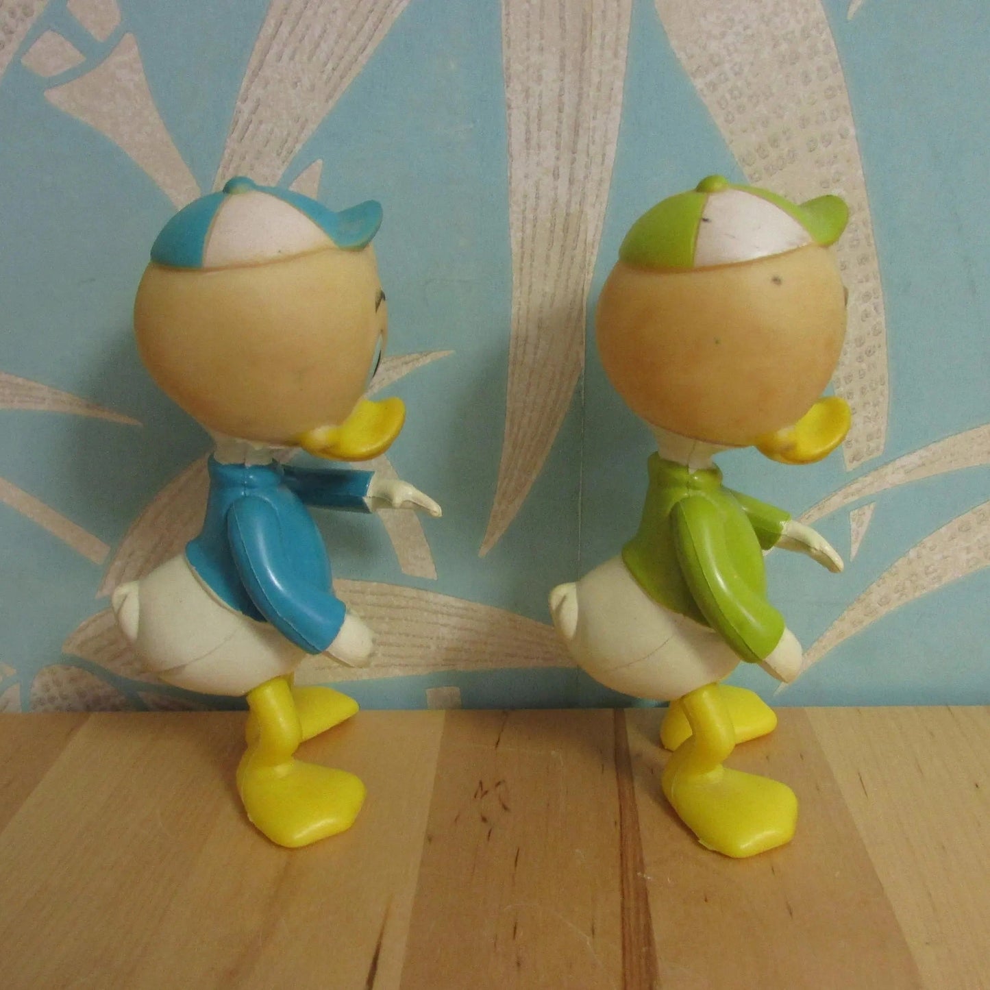 Vintage Walt Disney Productions bendable Dewey, and Louie figurines