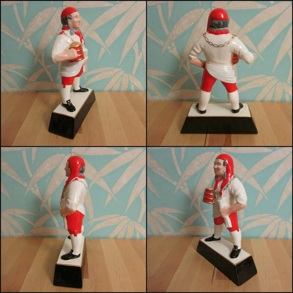 circa. 1960s Carlton Ware "Pick Flowers Brewmaster" ceramic advertising figurine