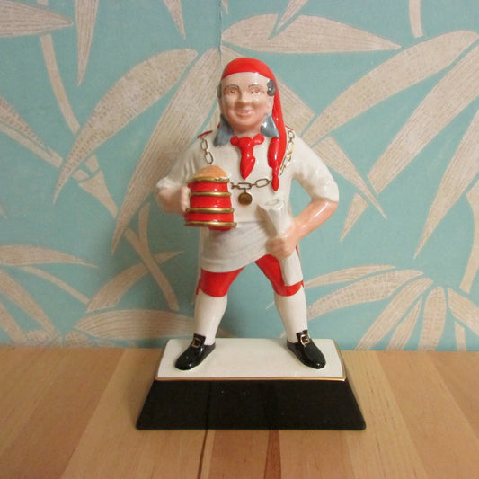 circa. 1960s Carlton Ware "Pick Flowers Brewmaster" ceramic advertising figurine