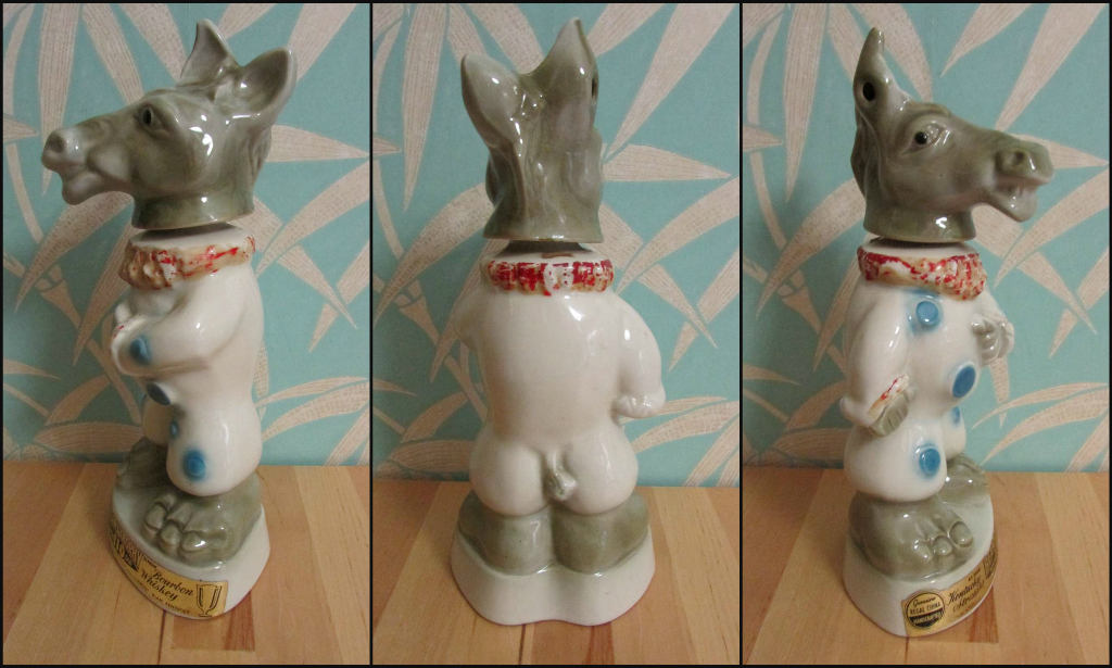 1968 Jim Bean Donkey Beamstrophy whisky decanter