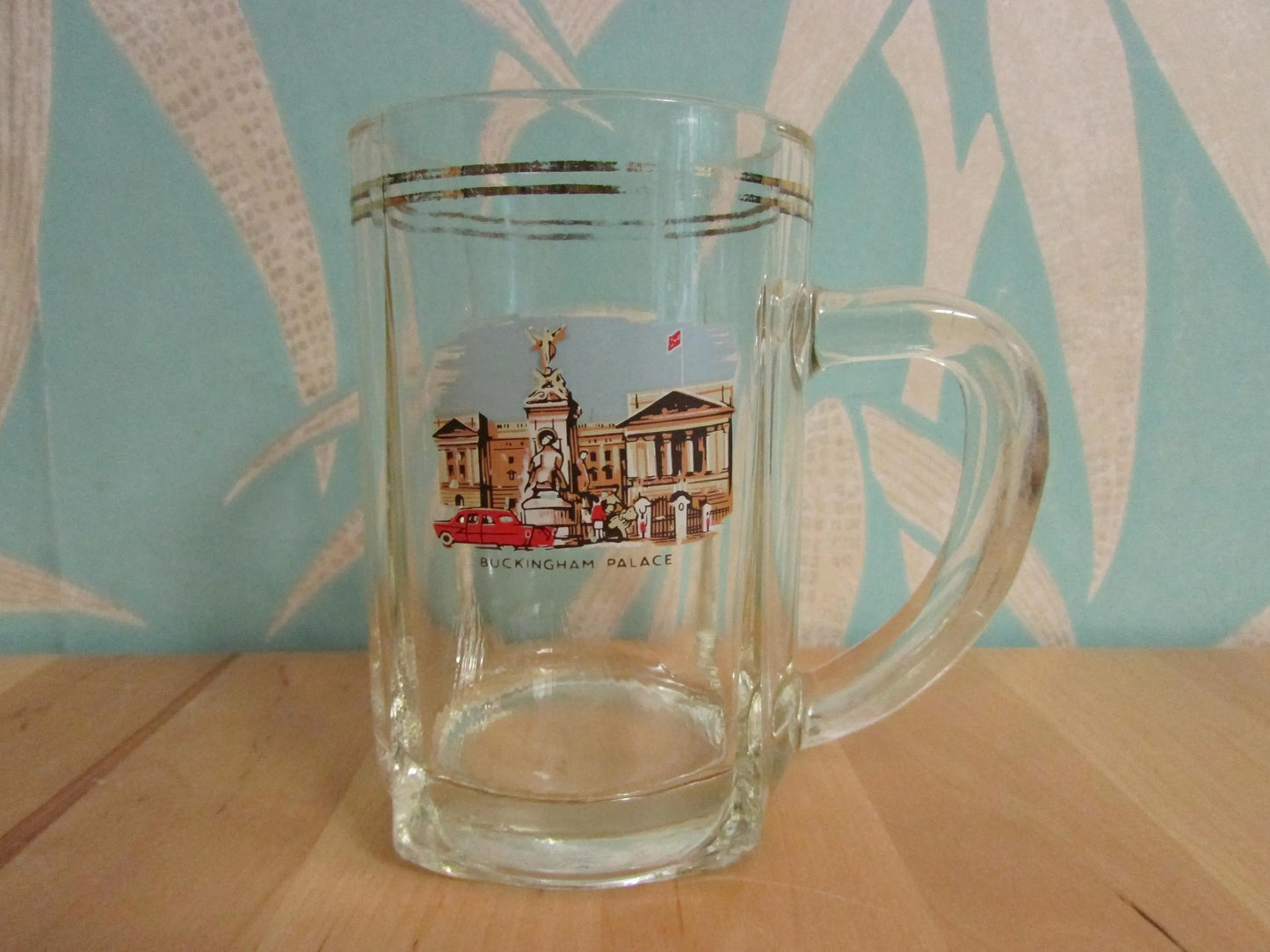 Set of three 1960s famous London Landmarks beer glasses