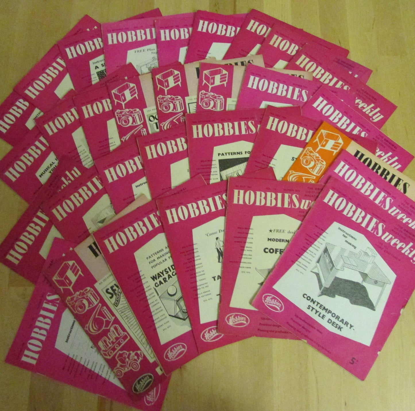Job lot 1960s Hobbies Weekly do-it-yourself magazines "for all home craftsmen"