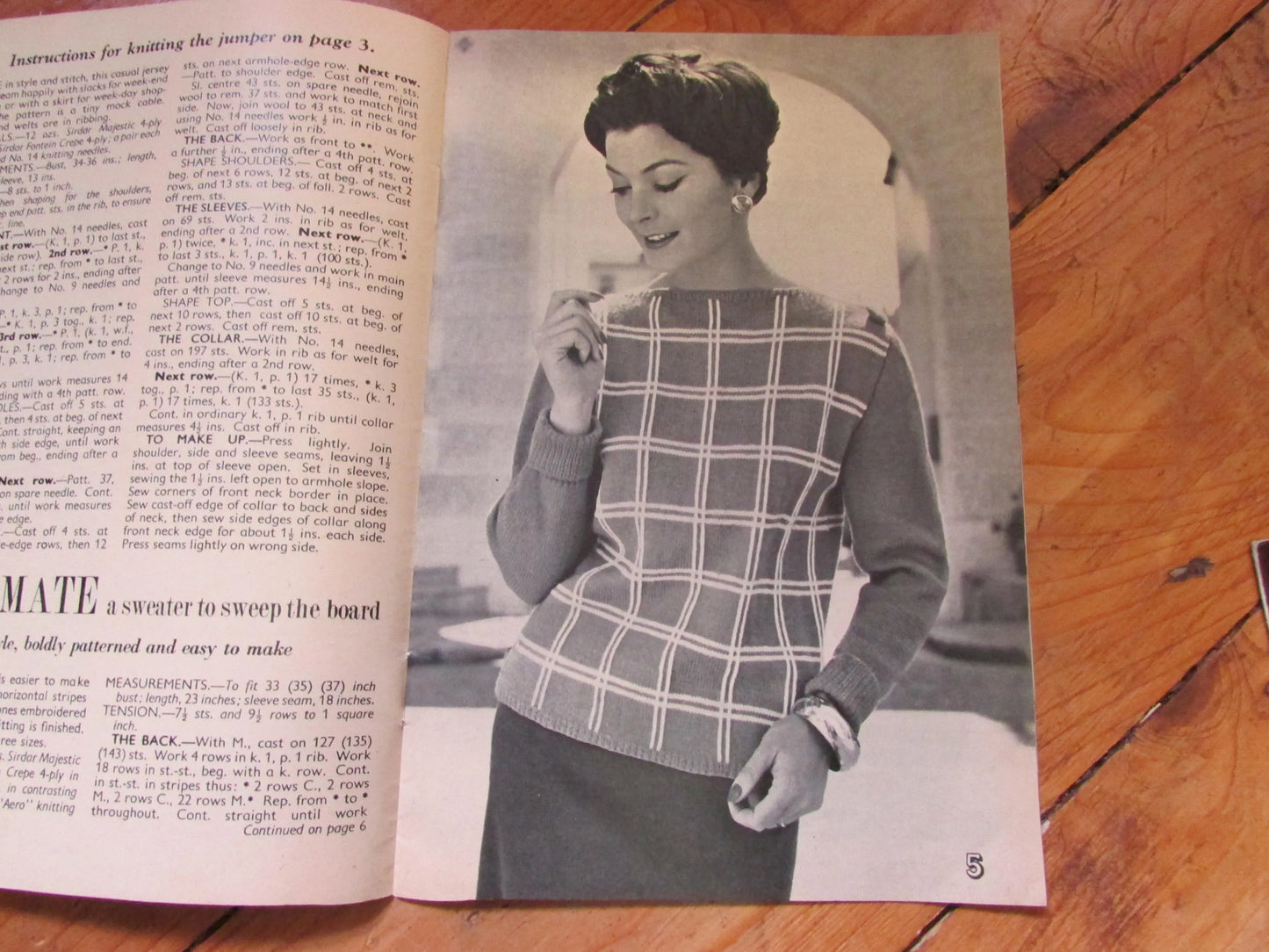 Vintage Woman's Own 16-page knitting booklet "For You and for Him"