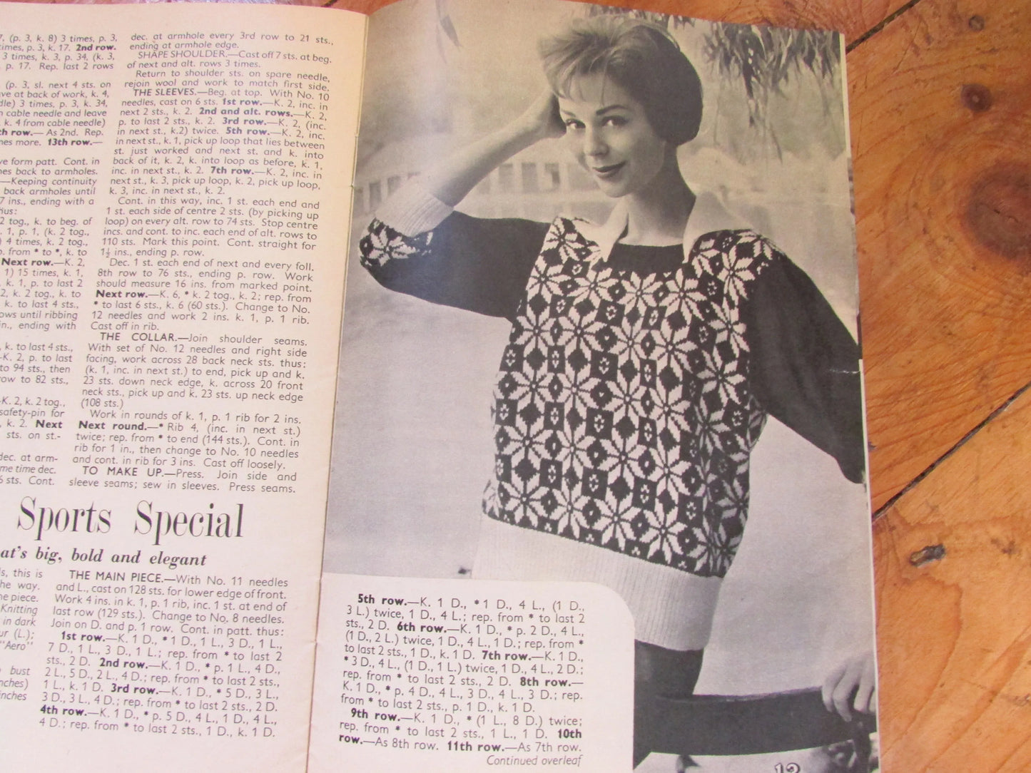 Vintage Woman's Own 16-page knitting booklet "For You and for Him"