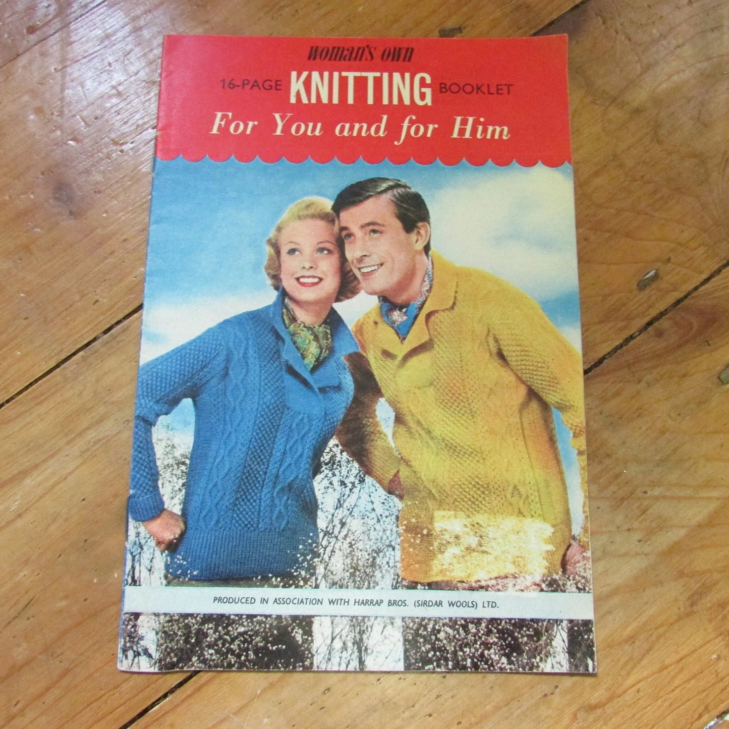 Vintage Woman's Own 16-page knitting booklet "For You and for Him"