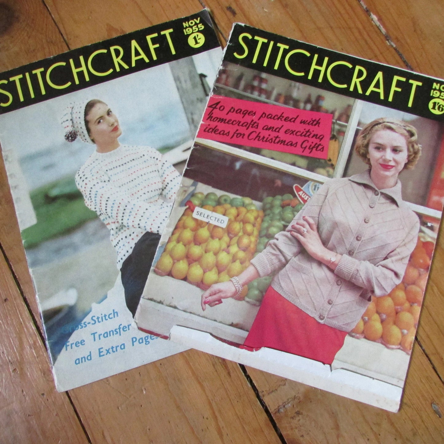 Two 1950s Stitchcraft pattern booklets, November 1955, & 1957