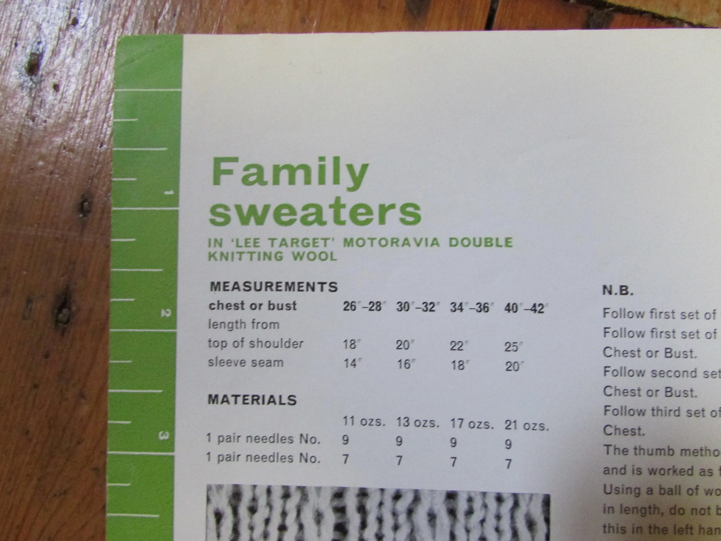1960 Lee Target 6038 double knitting pattern for set of family sweaters