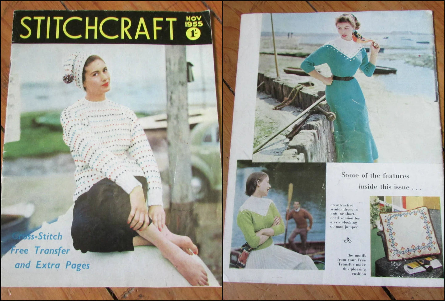Two 1950s Stitchcraft pattern booklets, November 1955, & 1957