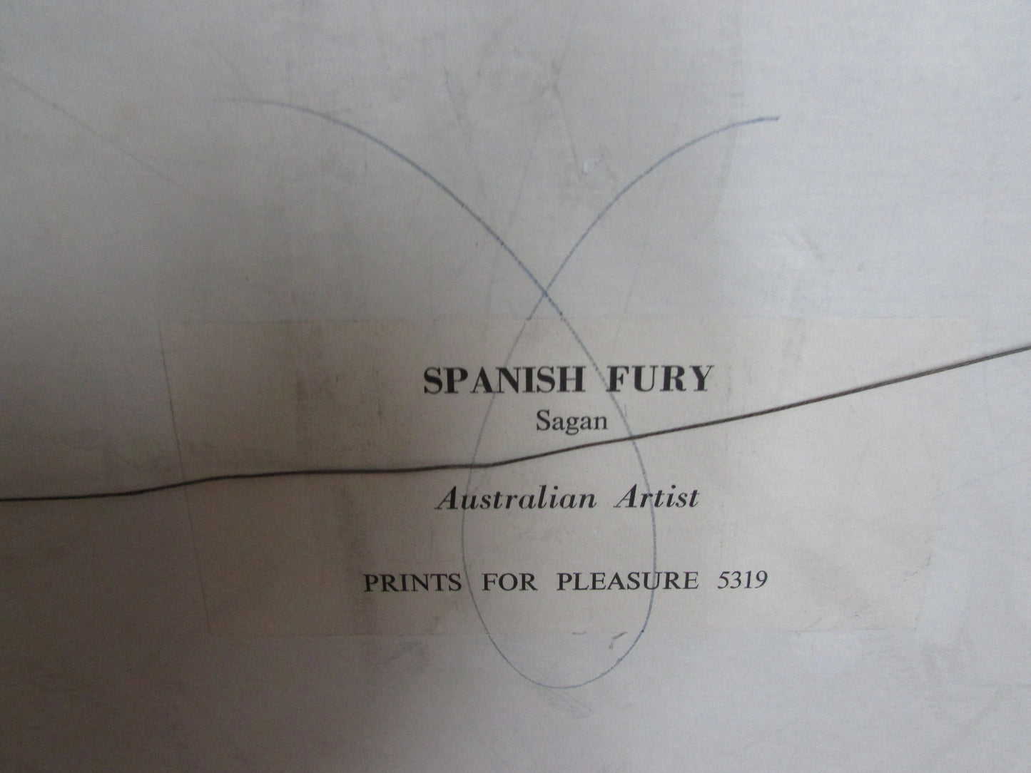 1960s Spanish Fury Sagan framed print by Australian artist