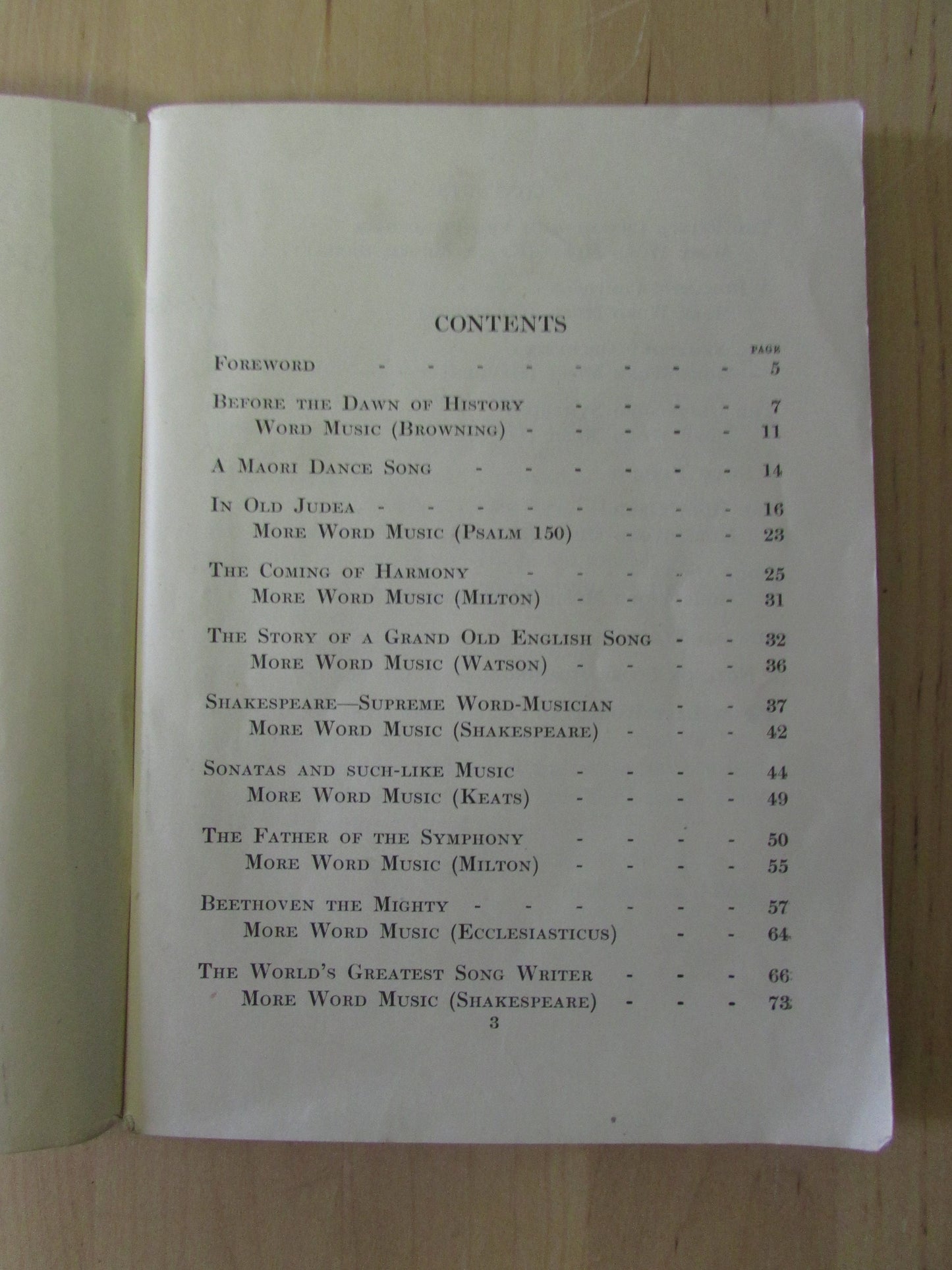 Joyous Stories from Music's Wonderland third series, Music Talks to the Children, 1951 edition