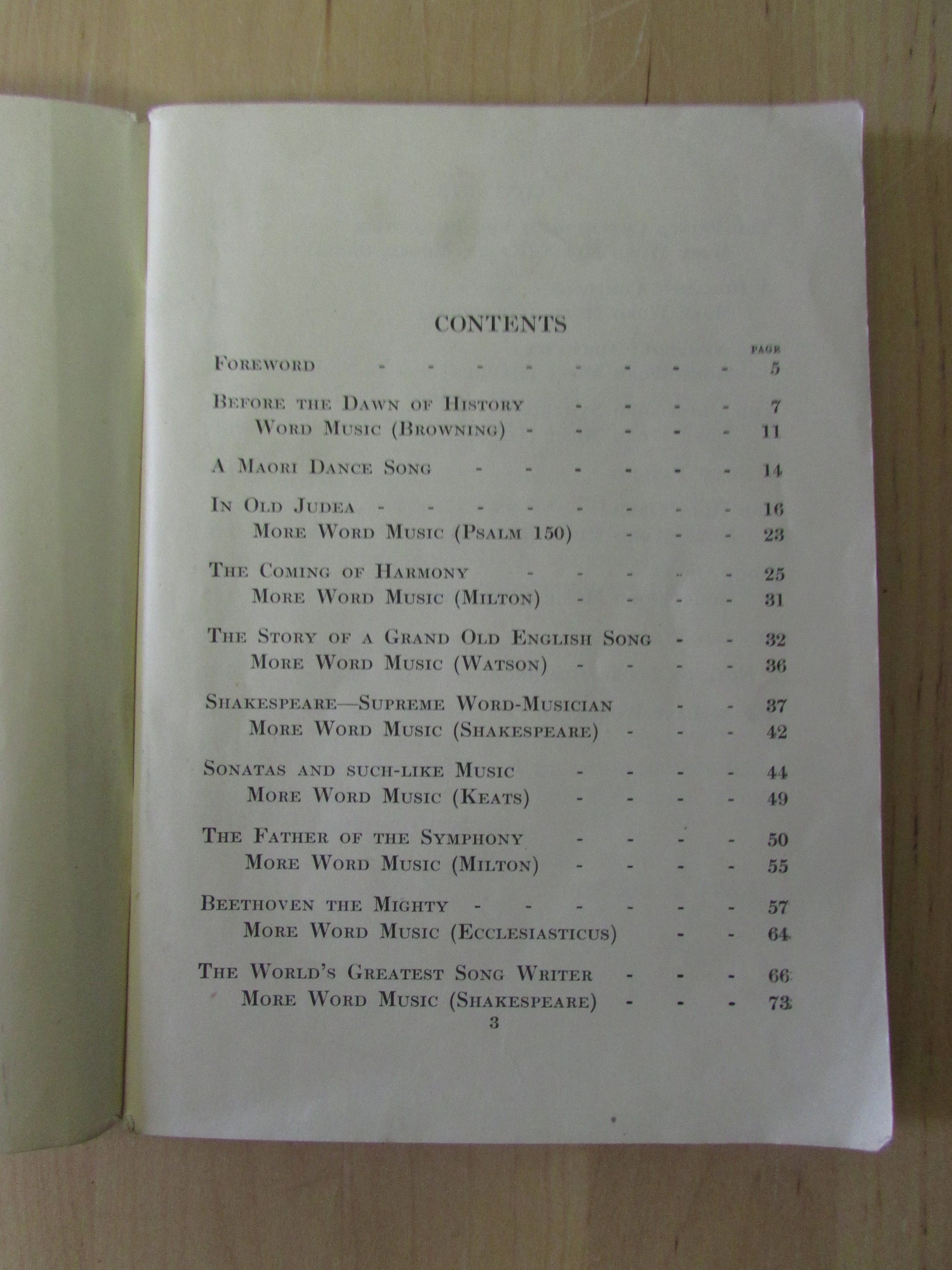 Joyous Stories from Music's Wonderland third series, Music Talks to the Children, 1951 edition