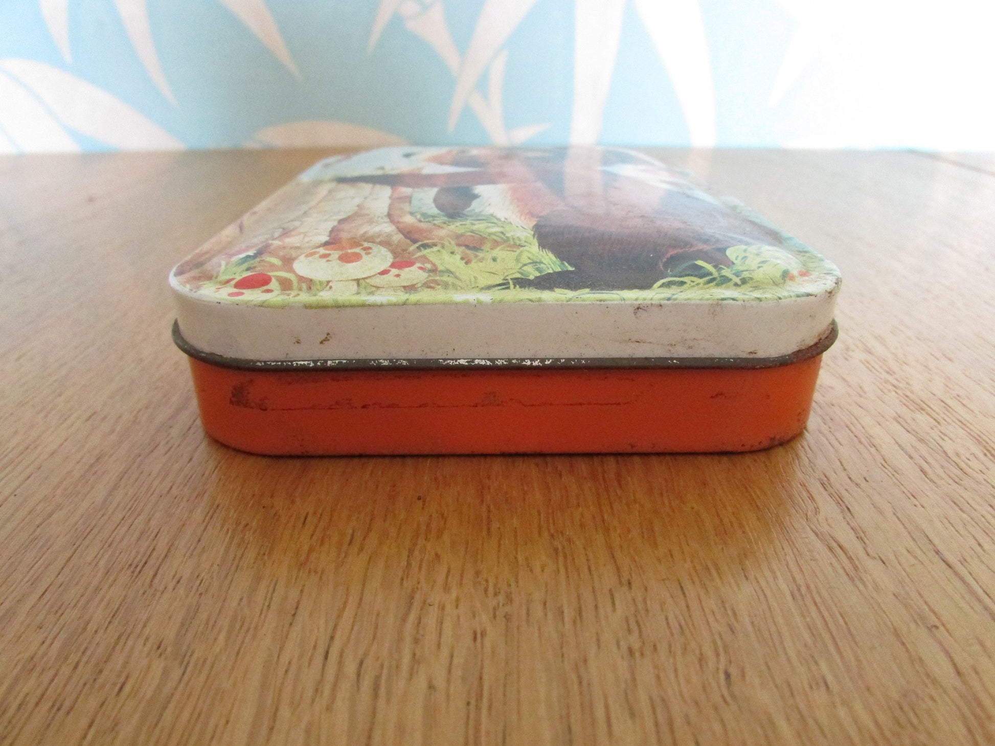 Vintage cartoon bear design Bluebird Confectionery tin