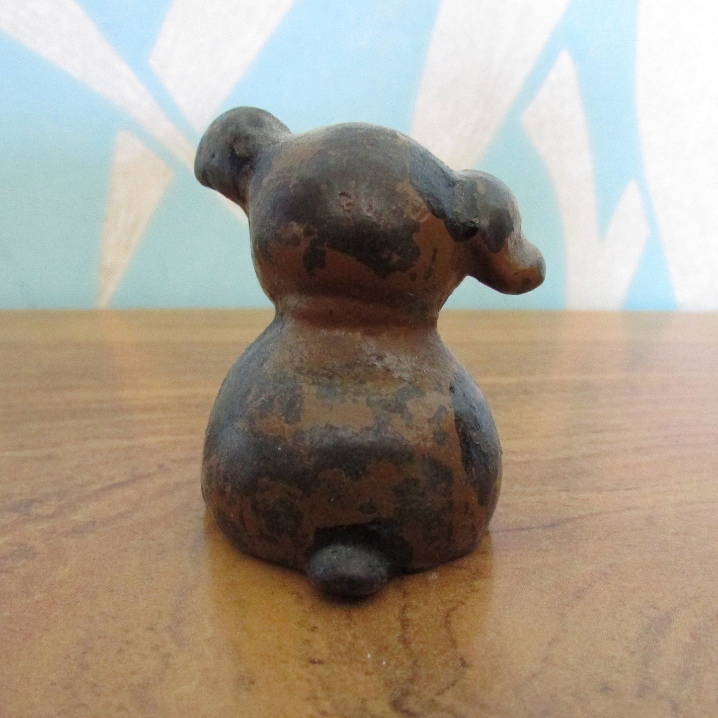 Vintage miniature cast iron Hubley Fido puppy figurine