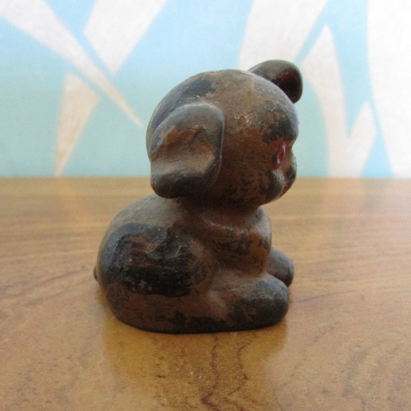 Vintage miniature cast iron Hubley Fido puppy figurine