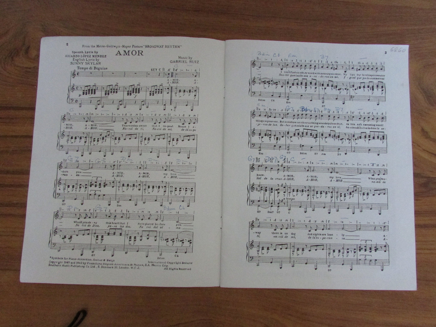 Latin American Album sheet music, songbook (Softback, 1960/70s)