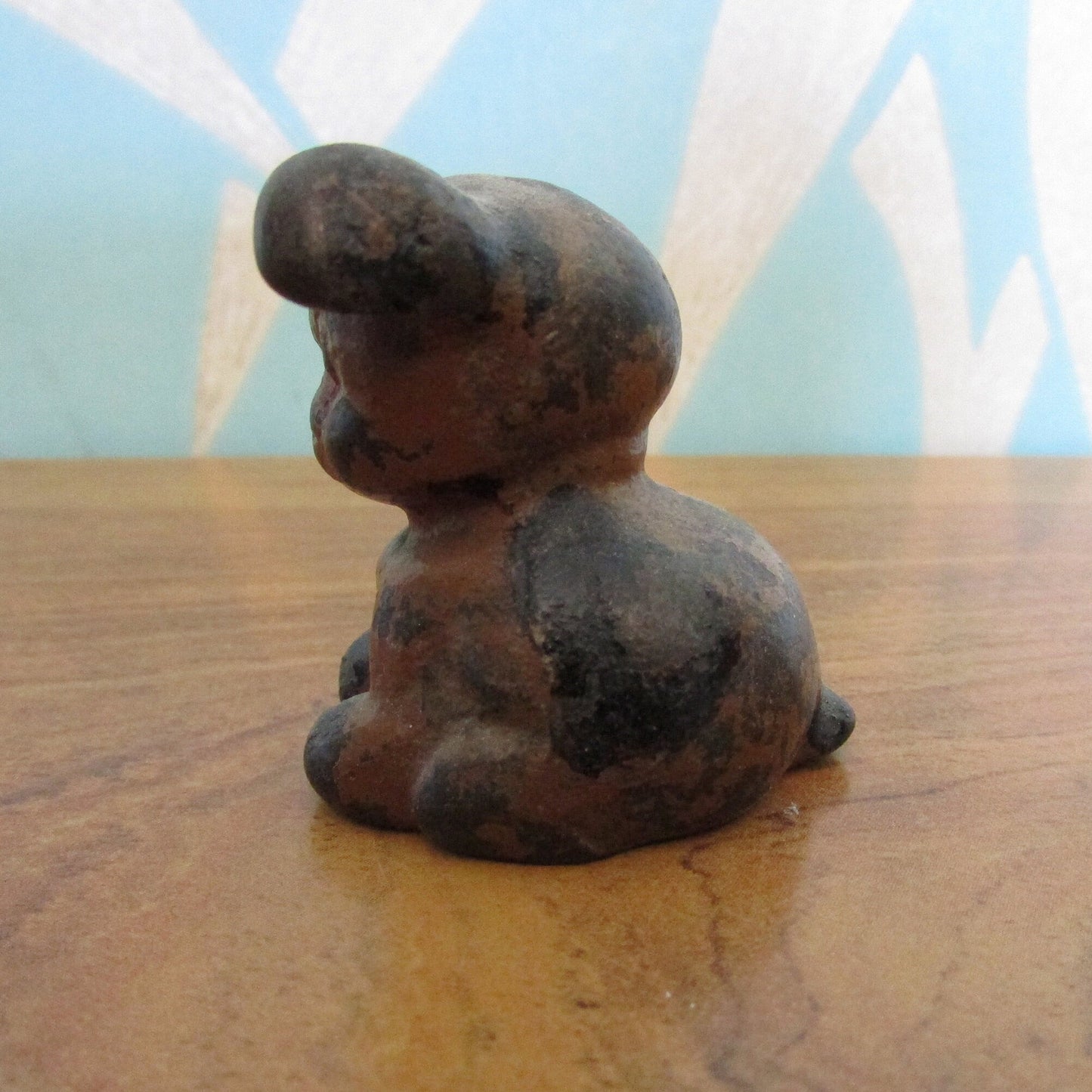 Vintage miniature cast iron Hubley Fido puppy figurine