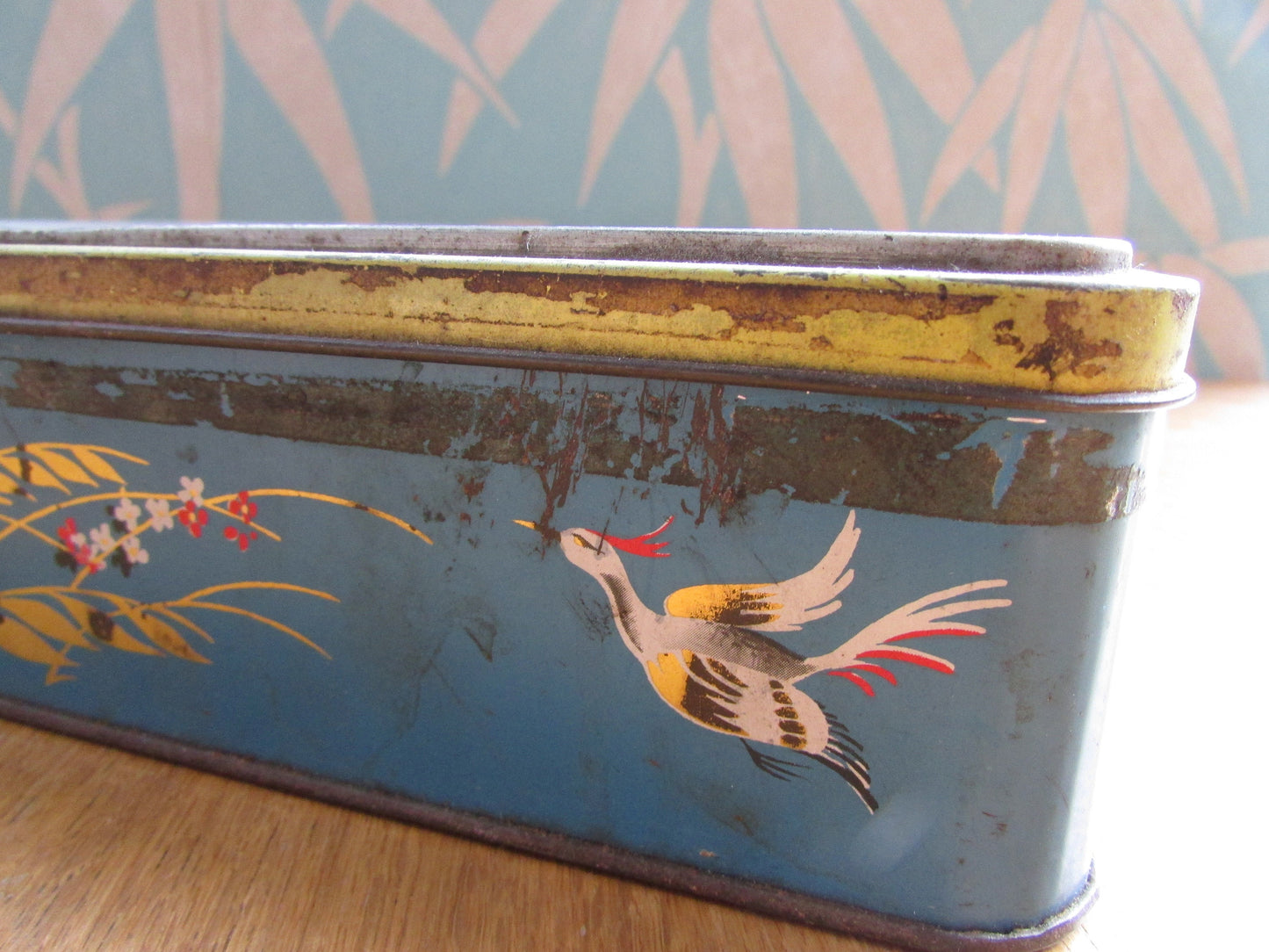 Mid-century CWS Ltd Crumpsall Cardiff & Harlow "Full Sail" biscuit tin