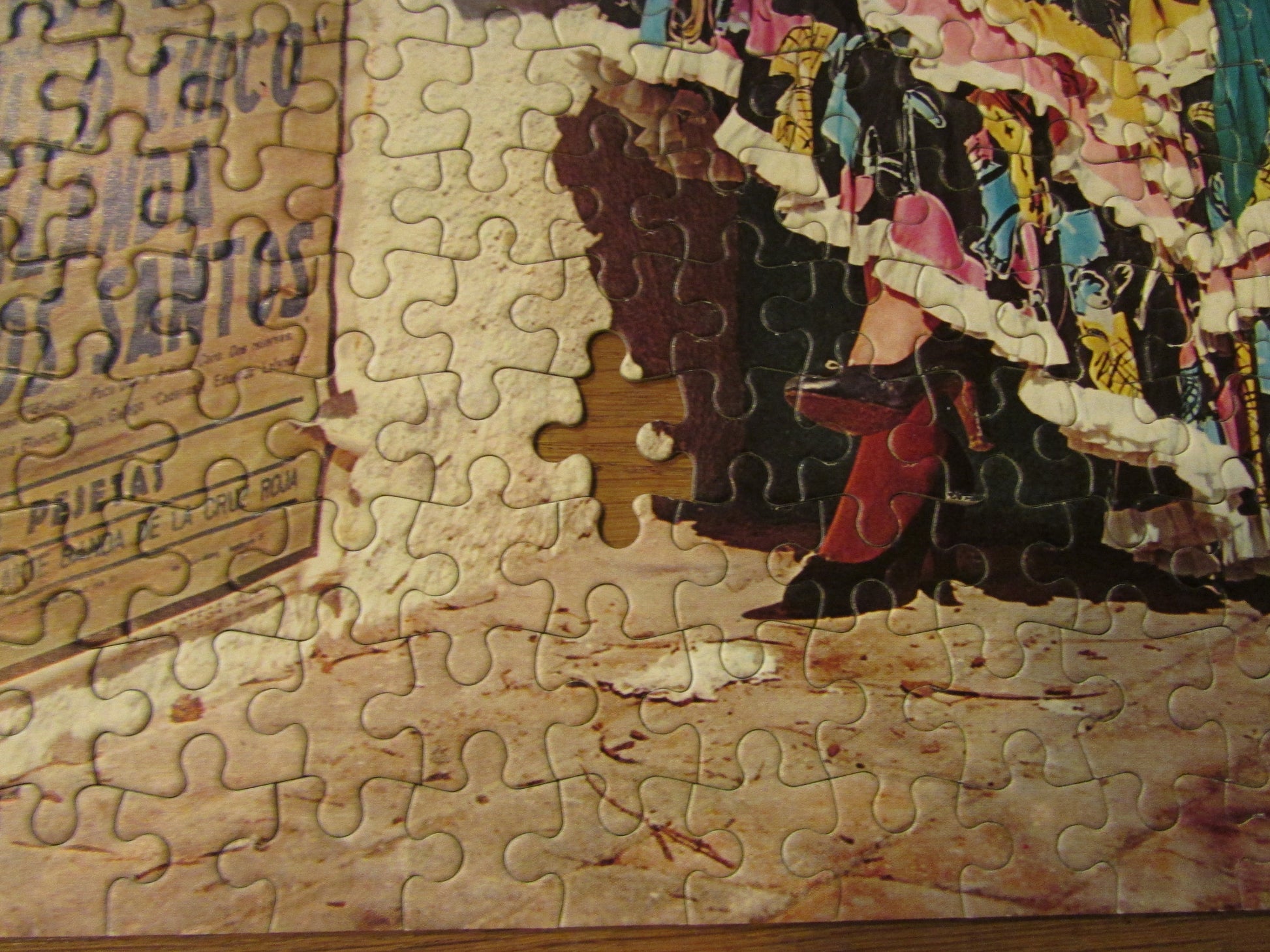 Vintage TP Sombrero 400 piece jigsaw Spanish Dancing Girl