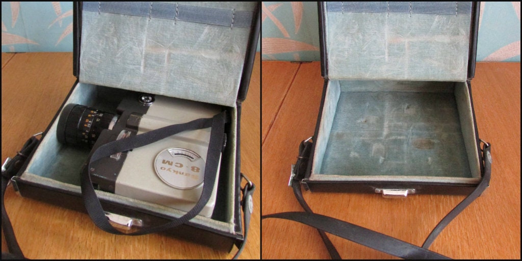 1960s Sankyo 8-cm micro zoom cine camera with case, & lens holder